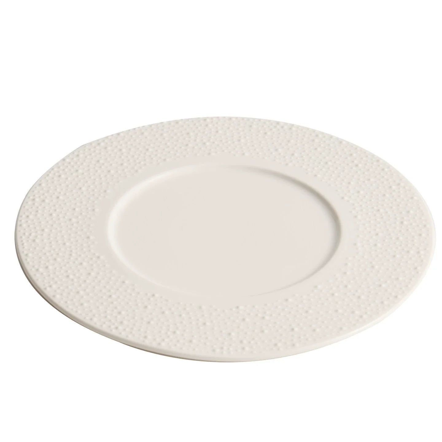 Sesame Point Artisanal Flat Plate Collection – Minimalist Textured Fine China-4